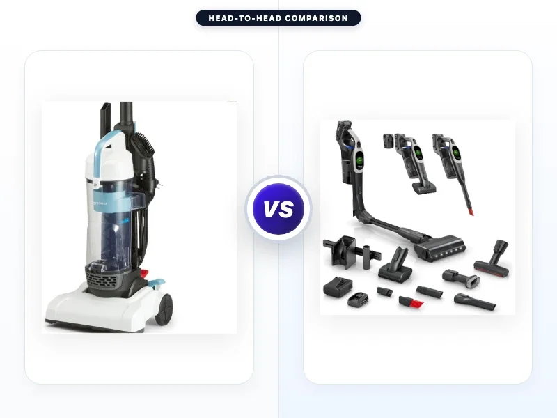 Amazon Basics Upright Bagless Vacuum Cleaner vs Miele