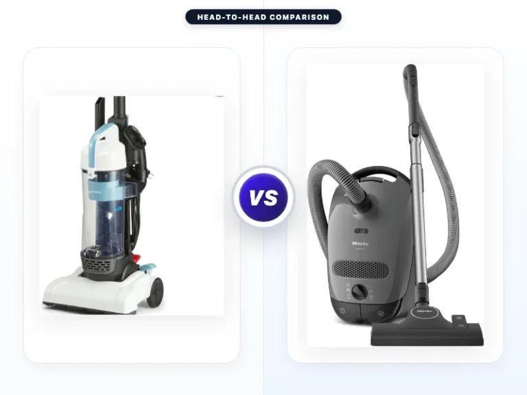 Amazon Basics Upright Bagless Vacuum Cleaner vs Miele