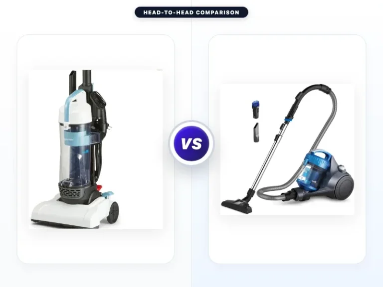 Amazon Basics Upright Bagless Vacuum Cleaner vs Eureka