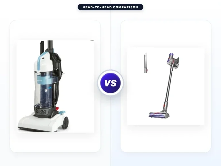 Amazon Basics Upright Bagless Vacuum Cleaner vs Dyson