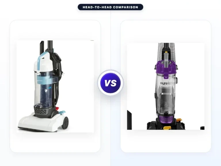 Amazon Basics Upright Bagless Vacuum Cleaner vs Eureka