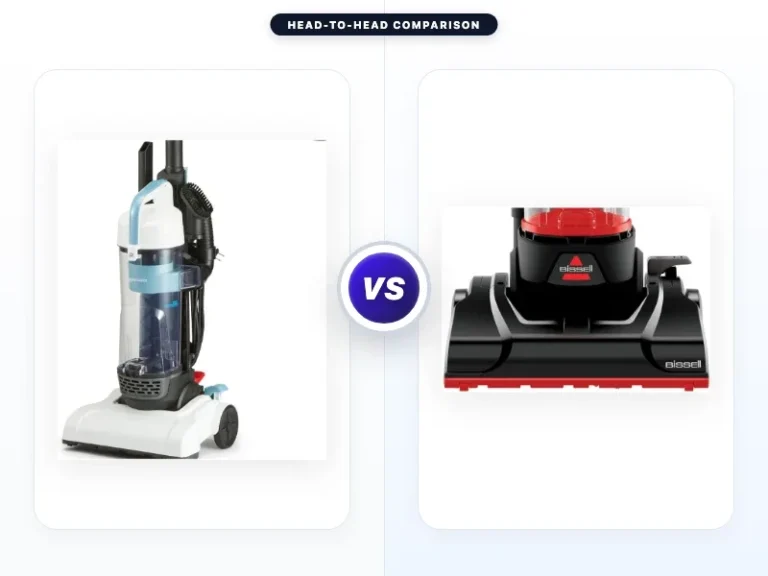 Amazon Basics Upright Bagless Vacuum Cleaner vs Bissell