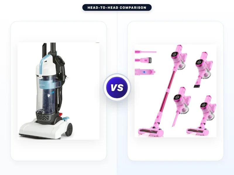 Amazon Basics Upright Bagless Vacuum Cleaner vs Tikom