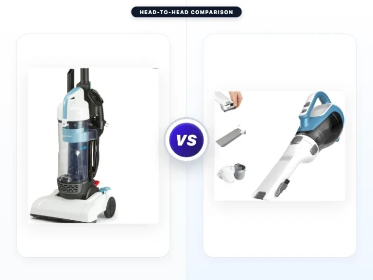 Amazon Basics Upright Bagless Vacuum Cleaner Vs