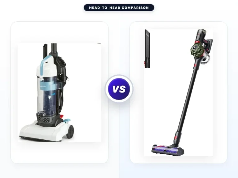 Amazon Basics Upright Bagless Vacuum Cleaner vs Dyson