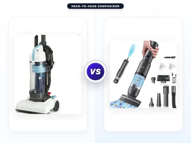 Amazon Basics Upright Bagless Vacuum Cleaner vs Bisloni