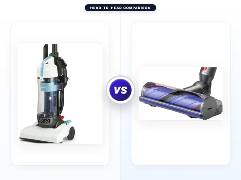 Amazon Basics Upright Bagless Vacuum Cleaner vs Dyson
