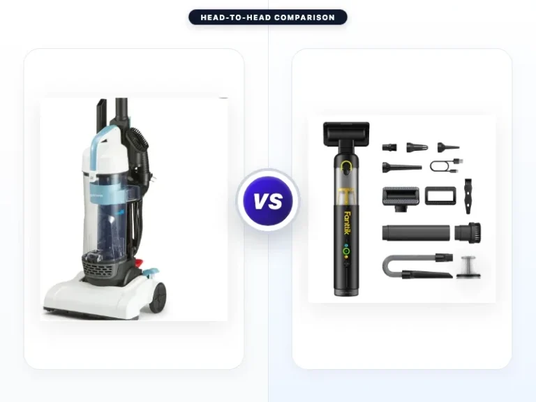 Amazon Basics Upright Bagless Vacuum Cleaner Vs