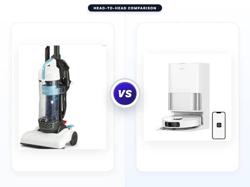 Amazon Basics Upright Bagless Vacuum Cleaner Vs