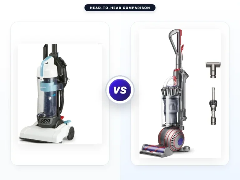 Amazon Basics Upright Bagless Vacuum Cleaner vs Dyson