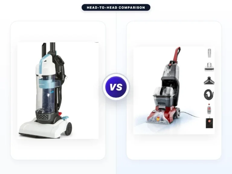 Amazon Basics Upright Bagless Vacuum Cleaner vs Hoover