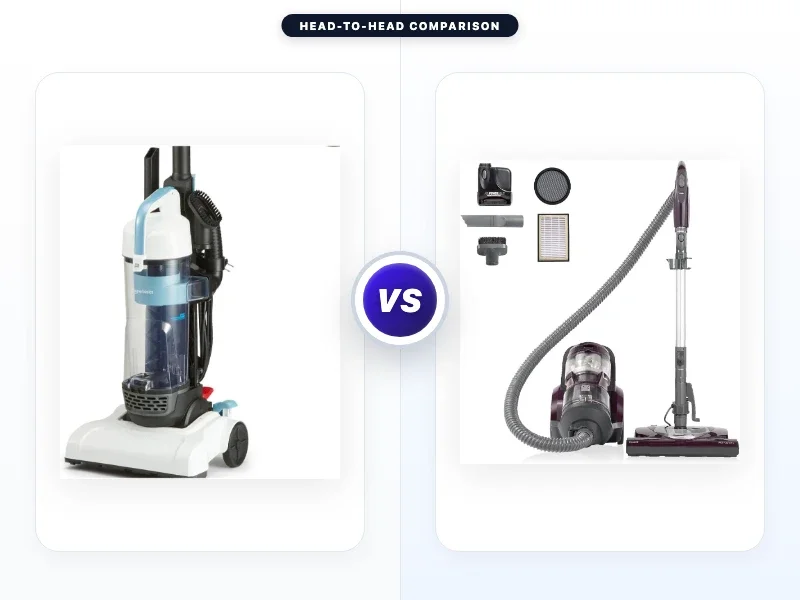 Amazon Basics Upright Bagless Vacuum Cleaner vs Kenmore