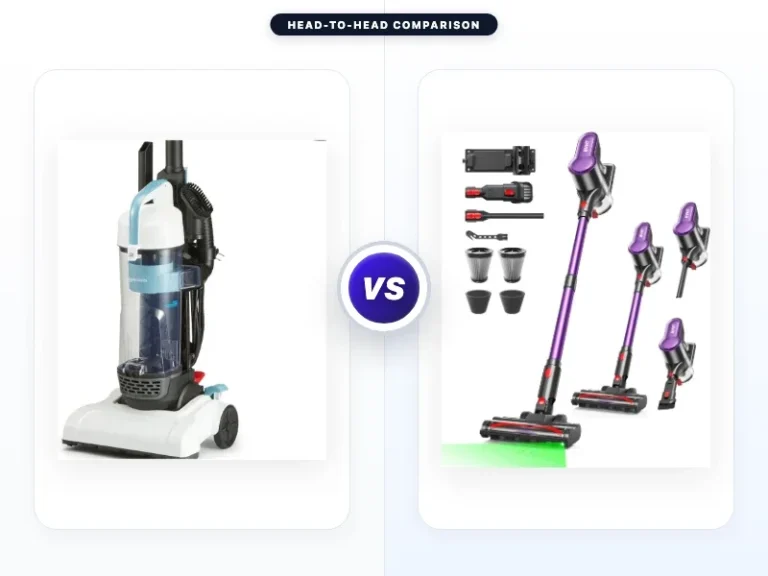 Amazon Basics Upright Bagless Vacuum Cleaner vs Svht