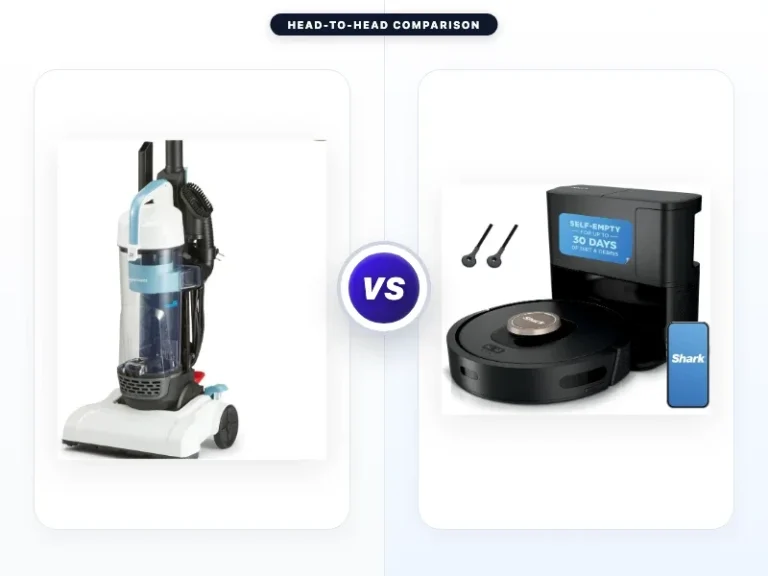 Amazon Basics Upright Bagless Vacuum Cleaner vs Shark