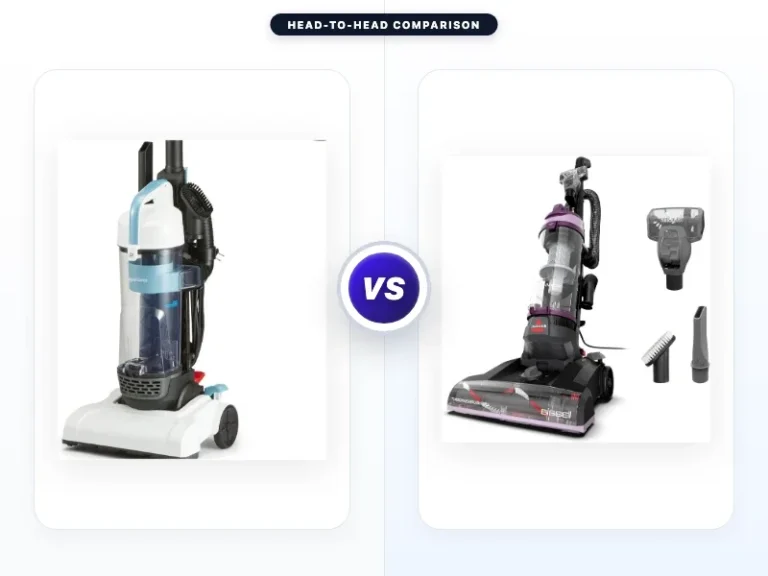 Amazon Basics Upright Bagless Vacuum Cleaner vs Bissell