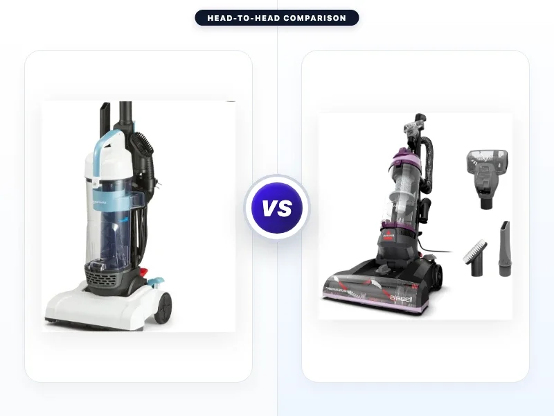 Amazon Basics Upright Bagless Vacuum Cleaner vs Bissell
