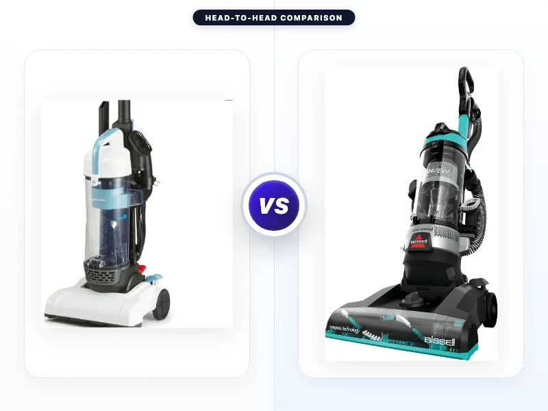 Amazon Basics Upright Bagless Vacuum Cleaner vs Bissell
