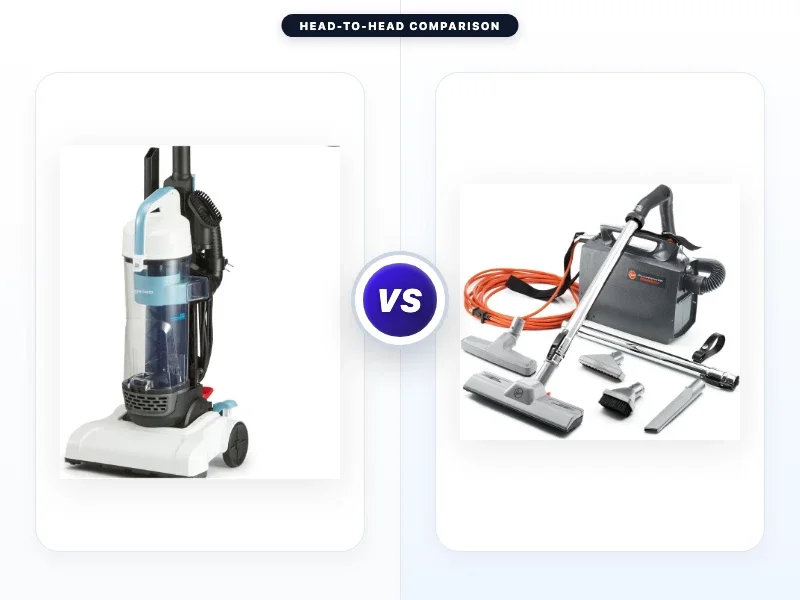 Amazon Basics Upright Bagless Vacuum Cleaner vs Hoover