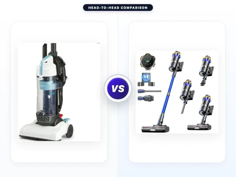 Amazon Basics Upright Bagless Vacuum Cleaner vs Tikom