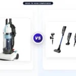 Amazon Basics Upright Bagless Vacuum Cleaner vs Shark
