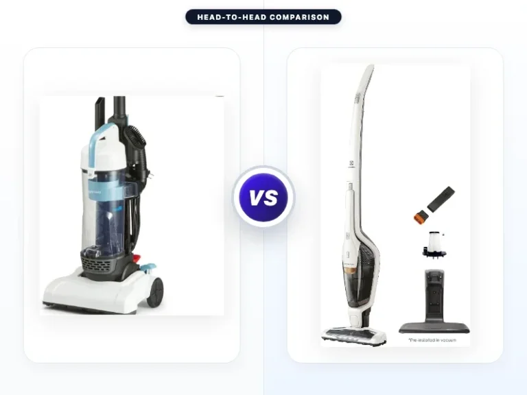 Amazon Basics Upright Bagless Vacuum Cleaner Vs