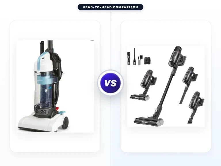 Amazon Basics Upright Bagless Vacuum Cleaner vs Eureka