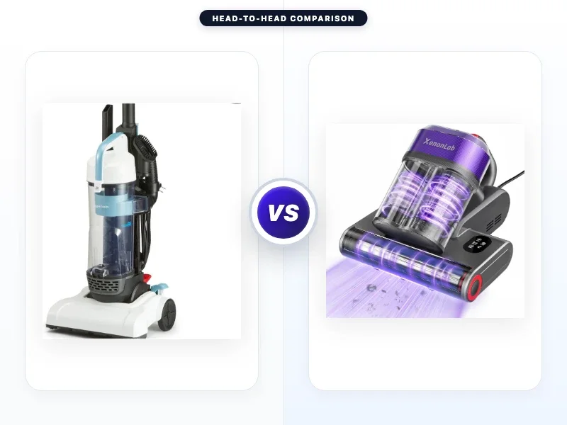 Amazon Basics Upright Bagless Vacuum Cleaner Vs
