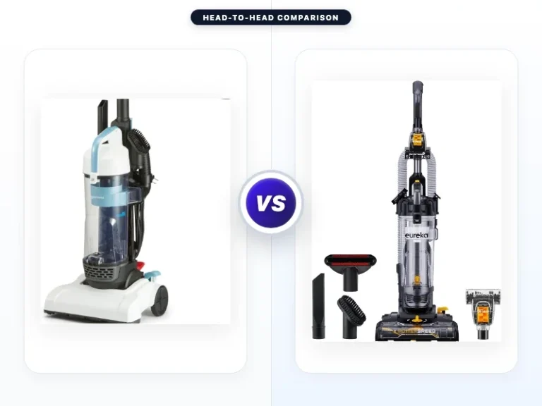 Amazon Basics Upright Bagless Vacuum Cleaner vs Eureka