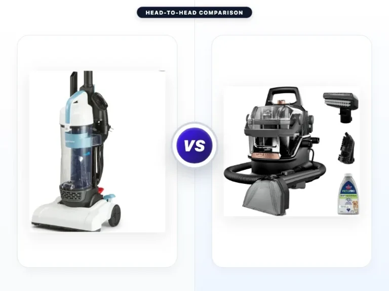 Amazon Basics Upright Bagless Vacuum Cleaner vs Bissell