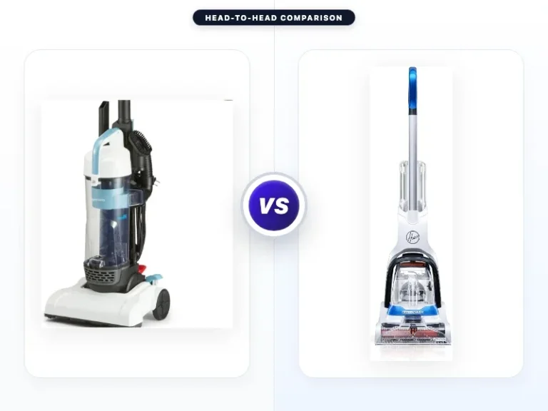 Amazon Basics Upright Bagless Vacuum Cleaner vs Hoover