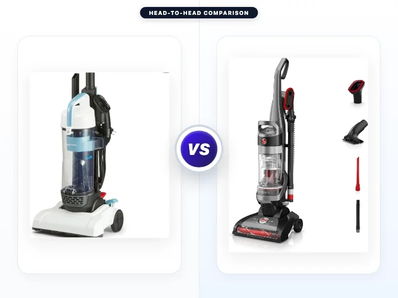 Amazon Basics Upright Bagless Vacuum Cleaner Vs