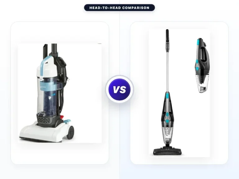 Amazon Basics Upright Bagless Vacuum Cleaner Vs
