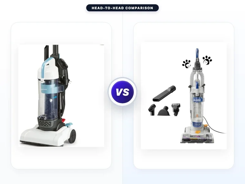 Amazon Basics Upright Bagless Vacuum Cleaner Vs