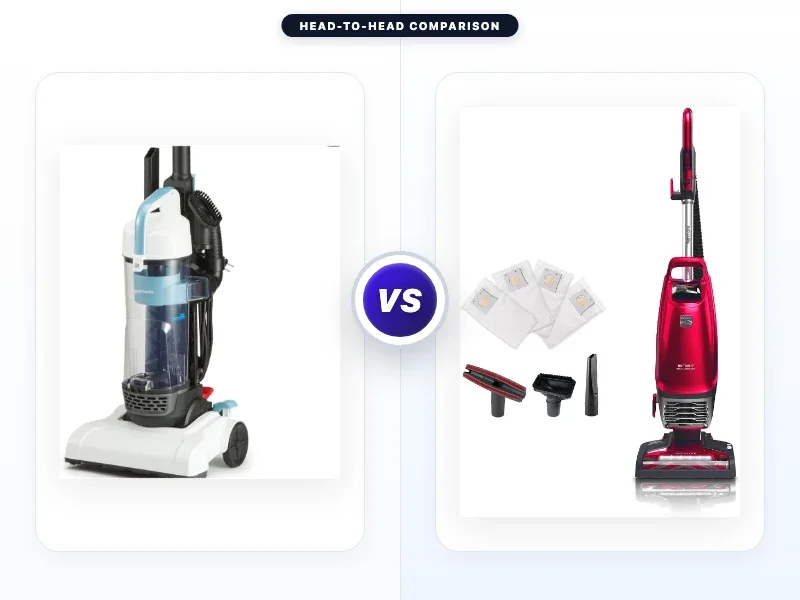 Amazon Basics Upright Bagless Vacuum Cleaner vs Kenmore