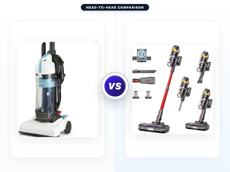 Amazon Basics Upright Bagless Vacuum Cleaner vs Uosogi