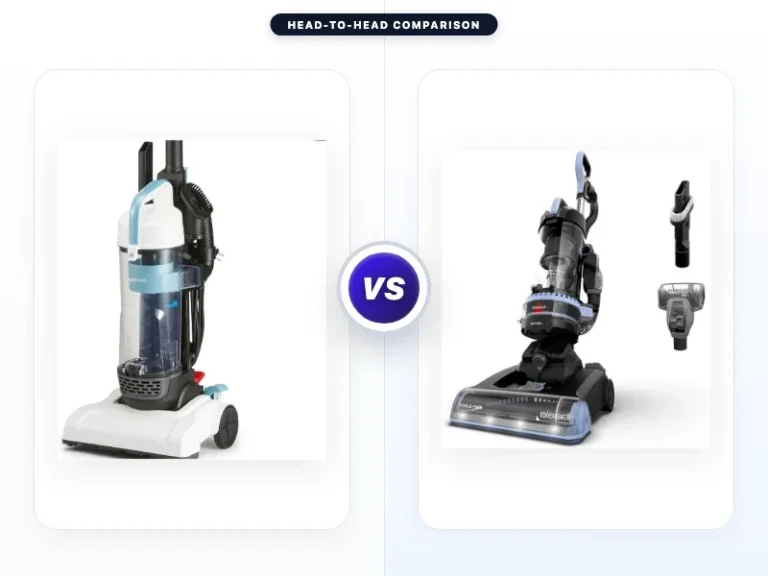 Amazon Basics Upright Bagless Vacuum Cleaner vs Bissell