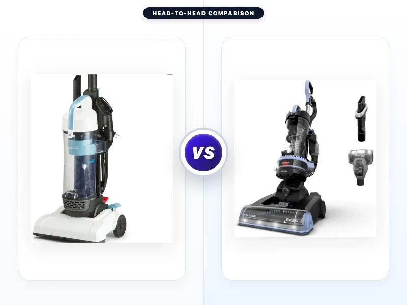 Amazon Basics Upright Bagless Vacuum Cleaner vs Bissell