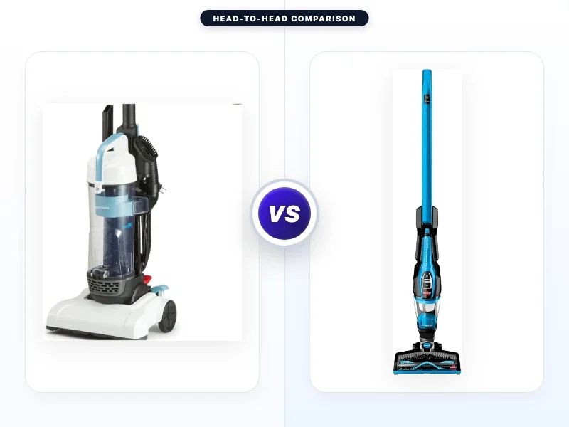 Amazon Basics Upright Bagless Vacuum Cleaner Vs