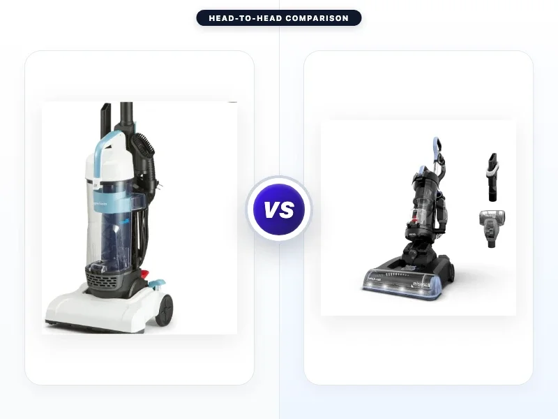 Amazon Basics Upright Bagless Vacuum Cleaner vs Bissell