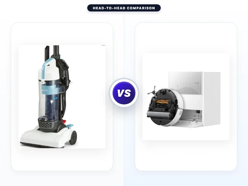 Amazon Basics Upright Bagless Vacuum Cleaner Vs