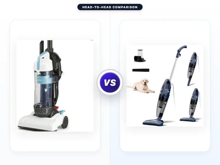 Amazon Basics Upright Bagless Vacuum Cleaner vs Sancorp