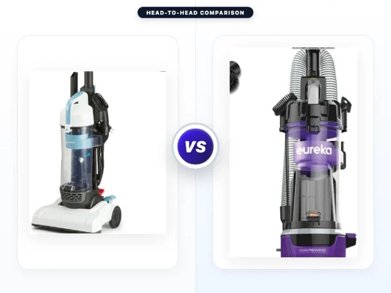 Amazon Basics Upright Bagless Vacuum Cleaner vs Eureka
