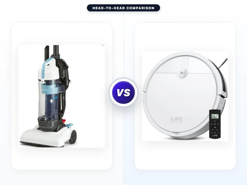 Amazon Basics Upright Bagless Vacuum Cleaner vs Ilife