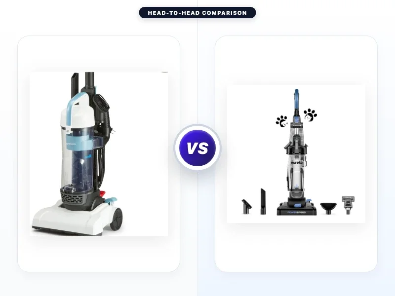 Amazon Basics Upright Bagless Vacuum Cleaner vs Hoover