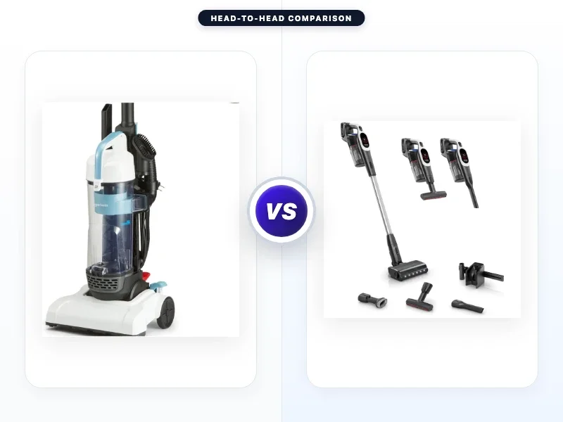 Amazon Basics Upright Bagless Vacuum Cleaner vs Hoover