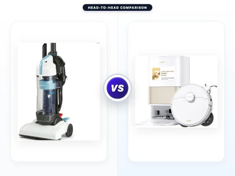 Amazon Basics Upright Bagless Vacuum Cleaner vs Mova